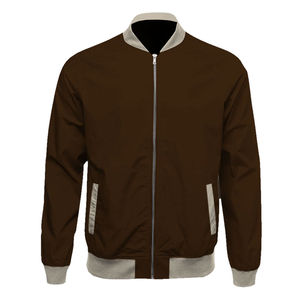 Blousons bombardier matelassés décontractés avec fermeture éclair pour hommes à vendre Blousons bombardier couleur unie avec poches personnalisés en gros - Product Image 1