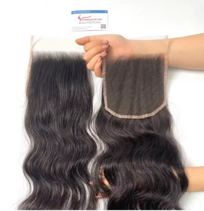 Extensions de cheveux humains de qualité supérieure avec fermeture en dentelle transparente, sans perte ni nœuds, prêtes à être expédiées - Product Image 4