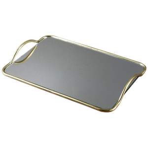 Bandeja de metal de diseño Bandeja de servicio de metal de tamaño y forma de aluminio vintage personalizada - Product Image 1