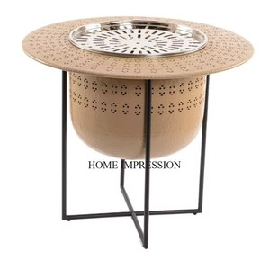 High Demanded <b>Silver</b> Color Finishing Shiny Polished With Fancy Unique Designer Metal Dallah Heater From India in Wholesale Price - Product Image 4