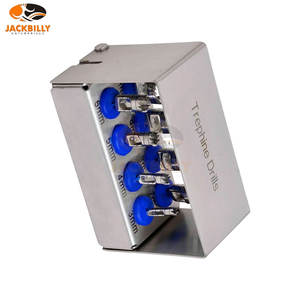 Premium CARE Trephine Set 8 Pcs Trephines Chirurgicaux Tranchants Orthopédique Neurochirurgie Dentaire Medic Instruments Mallette De Rangement - Product Image 5