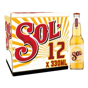 Sol Lager 24x330ml Pack Natural Taste Draft <b>Beer</b> Bottle Barrel Bulk Steam <b>Beer</b> Available - Product Image 2