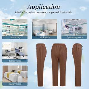 Mejores ventas Unisex Scrub Sets Hospital uniformes enfermería médico Scrubs para médicos cómodo cuello en V Jogger al por mayor - Product Image 4