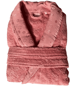 Albornoz de Lujo Suave Individual XL 1250g Rosa con Cuello Chal, Diseño y Color Personalizados, Tallas al por Mayor, Albornoces Personalizados - Product Image 1