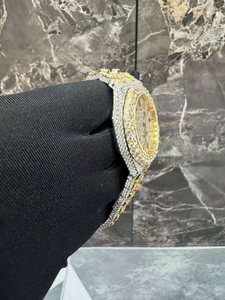 Reloj de Lujo para Hombre, Totalmente Engastado con Diamantes, Movimiento Automático Suizo, con Diamante Moissanite VVS1, Totalmente Probado, Fecha Automática, Estilo Hip Hop - Product Image 4