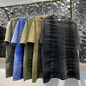 T-shirt délavé à l'acide avec logo personnalisé T-shirt unisexe 100% coton T-shirt surdimensionné vintage délavé à l'acide pour hommes - Product Image 1