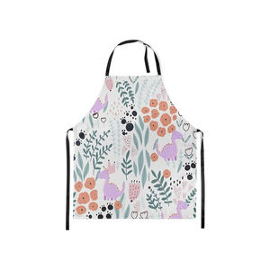 Meilleures ventes Tablier de cuisine en coton pur sans manches à impression personnalisée en sublimation avec logo personnalisé - Product Image 6