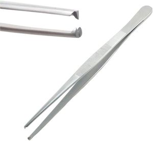 Tissue <strong>Forceps</strong> 1x2 Teeth 18cm Manual Class I | Stainless Steel Thumb <strong>Forceps</strong> | Precision <strong>Dissecting</strong> Medical <strong>Instrument</strong> CE - Product Image 1