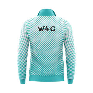 Veste à col montant en polyester 100% pour hommes personnalisée High Street Style brodé formel lâche fermeture éclair avant Patchwork Design printemps - Product Image 5