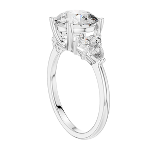 Bague à trois pierres en diamant de laboratoire 3,02 CT pour femmes, clarté VVS-VS EF, or 18 carats, 14 carats, 10 carats et argent 925, rose, jaune, blanc - Product Image 5