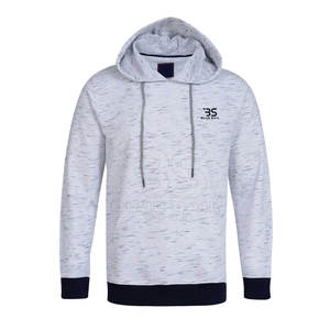 Vente en gros de sweats à capuche en polyester/coton épais pour hommes, vêtements d'hiver teints en couleur unie, vente en ligne - Product Image 1