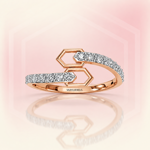 Anillo de Compromiso de Diamantes Cultivados en Laboratorio con Diseño Geométrico de Lujo para Mujer, Oro de 10K, 14K, 18K, Plata 925, 935 - Product Image 1