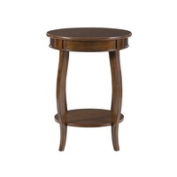 Table d'angle contemporaine avec logo personnalisé de qualité supérieure en bois massif naturel fabriquée en Inde pour la décoration de terrasse de café de jardin à la maison