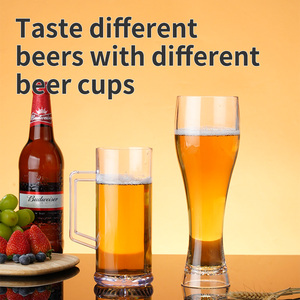 Bán buôn Tùy chỉnh không thể phá vỡ acrylic rõ ràng 620 ml nhự<span class=keywords><strong>a</strong></span> bia kính cốc bia - Product Image 2