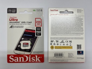 แซนดิสก์อัลตร้า 100% ต้นฉบับ SDSQUAC-256G-GN6MN ไมโครการ์ดหน่วยความจํา U1/A1 256GB