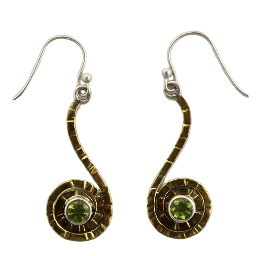 Peridot Stone 925 Sterling Silver Earring Wholesaler India