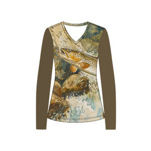 2025 nuevo logotipo anti-UV personalizado UPF 50 camisas de rendimiento de pesca de manga larga para mujeres ropa de pesca de verano transpirable de secado rápido - Product Image 6