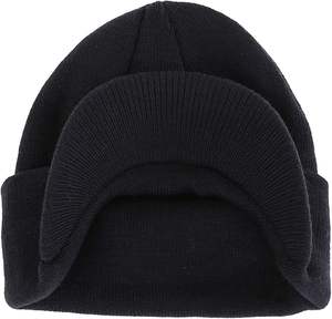 Unisex Casual Winter <b>Beanie</b> Hat Brim Warm Double Knit Cuff Watch Radar 100% Acrylic Hand Knitted Breathable <b>Waterproof</b> Travel - Product Image 2