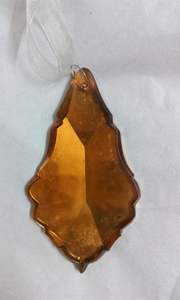 Adornos de cristal navideños en forma de corazón, adornos personalizados de bronce oscuro, decoración al aire libre para artículos de vacaciones - Product Image 3