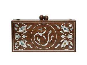 Bolso de mano elegante con Incrustaciones de nácar de madera al por mayor de primera calidad para bolso de mano de boda resina de India - Product Image 3