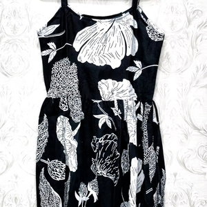 Mini vestido estampado Flare Fit para mujer con bordado Crepúsculo sin mangas para Fiesta de Primavera/Verano 100% algodón estilo informal - Product Image 1