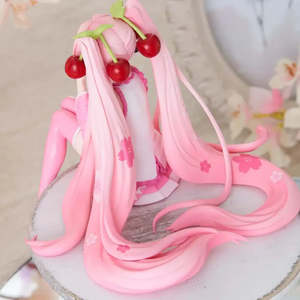 Pink for Hatsune Miku Anime Figurine Girls <b>Plastic</b> Figure by Japanese <b>Animation</b> Source - Product Image 3