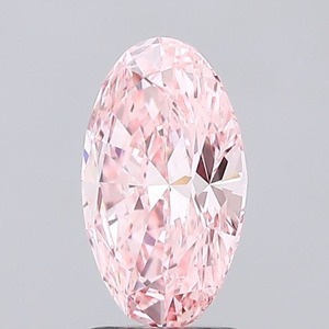 Diamante cultivado en laboratorio Oval 2.05ct Fancy Vivid Pink VVS1 - Product Image 4