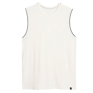Low moq 25-26 Logo Design Solid Tank Top <b>for</b> <b>Men</b> with Gym Sports Wholesale Plus Size <b>Mens</b> Workout Tank Tops Fitness Vest - Product Image 5