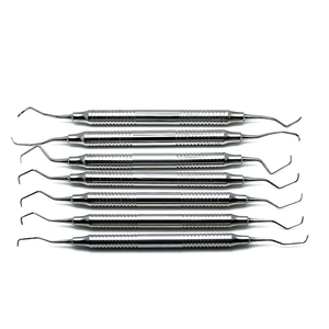 Juego de Instrumentos Quirúrgicos para Rellenos Dentales de Composite, 7 Piezas, Acero Inoxidable, Manual, Reutilizable, Agarre Ergonómico - Product Image 1
