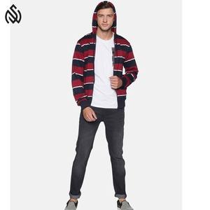 OEM Service 100% algodón dos tonos transpirable secado rápido personalizado impreso cremallera Sudadera con capucha para hombres - Product Image 6