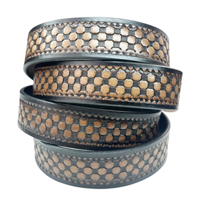 Cinturón de cuero genuino personalizable de Venta caliente con hebilla de acero Estilo formal Tamaños disponibles-Venta al por mayor - Product Image 4