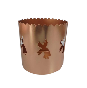 โถเทียนทองแดงสำหรับตกแต่งโต๊ะทำด้วยมือ - Product Image 6