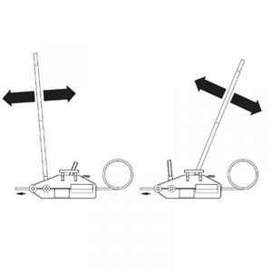 Cabrestante manual de con cuerda de paso y cuerpo de aleación de aluminio completo con palanca de operación - Product Image 5