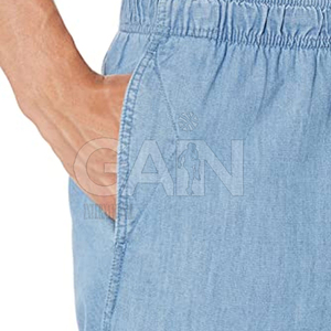 Best Price Customized Logo Top Selling Men's Mid Waist Solid Casual Breathable <b>Polyester</b> <b>Shorts</b> - Product Image 5