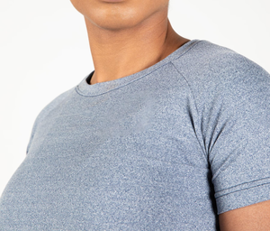 Camiseta Deportiva Personalizada al por Mayor para Mujer, Lisa, de Manga Corta, para Impresión por Serigrafía, Bordado de Logotipo, Camisetas Deportivas para Gimnasio - Product Image 3