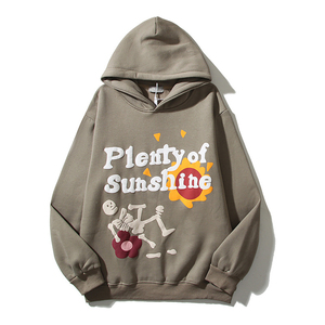 Sweat-shirt unisexe à capuche en molleton de haute qualité avec impression puff personnalisée, design personnalisé, taille oversize pour homme - Product Image 5