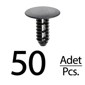 Clips de Tapicería para Fiat Ducato - Negros - 50 Piezas - Product Image 1