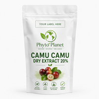Poudre d'extrait de Camu Camu 20% de qualité alimentaire, marque privée, sauvage, en vrac
