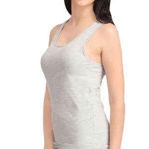 Camiseta sin mangas de mujer de diseño personalizado de la mejor calidad al por mayor de fábrica Tallas grandes Patrón sólido transpirable para el verano - Product Image 3