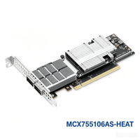 Adaptador de Red para Servidor Connect X-7 MCX755106AS-HEAT 400GbE PCIe Gen5 QSFP112 RDMA GPUDirect AI HPC Nuevo
