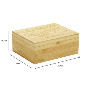 Caja de regalo hecha a mano de bambú natural Caja de bambú hecha a mano Decoración de mesa y hogar natural ecológica Venta al por mayor de Vietnam - Product Image 3