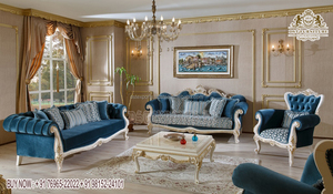 <b>Antique</b> Hand Carved Living Room Furniture Classic Turkish Hand Carved <b>Sofa</b> Set for Home Royal Hand Carved Living Room <b>Sofa</b> Set - Product Image 6