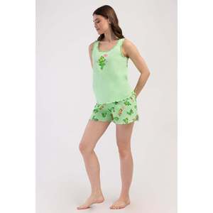 KADIN P.SUPREM GENIS ASKILI BIBILALI ETEGI OVAL SORT TAKIM - Vert Céladon - Vert Céladon - Product Image 1