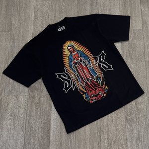 T-shirts personnalisés avec impression en relief, faible MOQ, qualité supérieure, impression en relief lourde, 240 g/m², surdimensionné, 100 % coton - Product Image 1