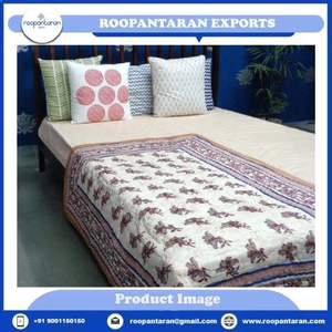 Nouvelle tendance Boho Style indien coton bébé couette à la main fabricant indien bohème Design organique Polyester approvisionnement en vrac - Product Image 4