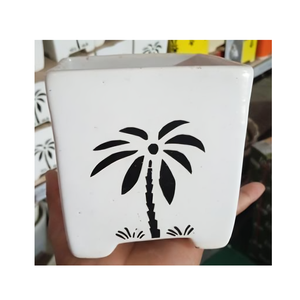 Minimal design <b>ceramic</b> <b>plant</b> <b>pot</b> with soft glaze finish ideal for modern home decor and indoor greenery displays - Product Image 1