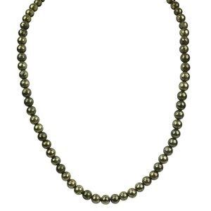 Certified Natural Crystal Golden Pyrite Mala 6mm 108 <b>Beads</b> Polished Jap Mala for <b>Meditation</b> & Pooja Chanting Wearing Purpose - Product Image 6