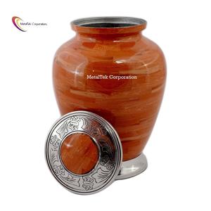 Nuevo último diseño, urna de cremación de Metal de estilo adulto para cenizas, hermosa exhibición conmemorativa, tarros decorativos, recuerdo de entierro funerario - Product Image 3