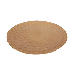 Nueva llegada de alta calidad plato de metal textura plateada diseño americano bandeja plato para servir Mesa vajilla superior - Product Image 2