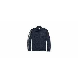 เสื้อแจ็คเก็ตแทร็คสีน้ำเงินลำลองสำหรับผู้ชาย Champion ไซส์ XXL ระบายอากาศได้ดี กันลม ผลิตจากไนลอน พิมพ์ลายโลโก้ สไตล์หลวมๆ สำหรับฤดูใบไม้ร่วง - Product Image 1